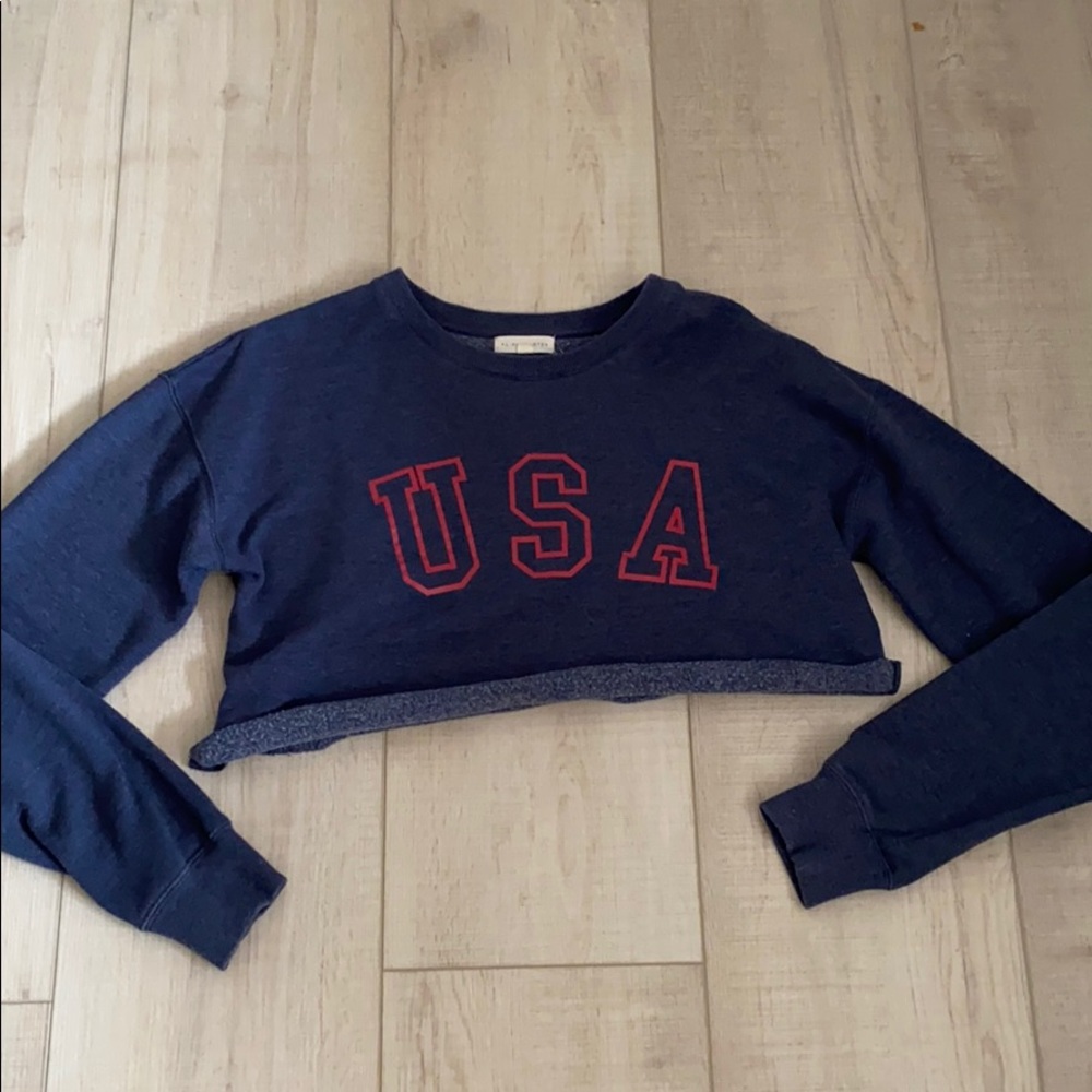 Pac Sun USA cropped crew neck